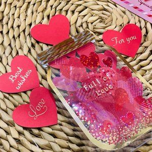 Customizable Interchangeable Hearts Sign Valentine's Day Card